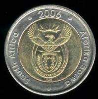 () Монета ЮАР (Южная Африка) 2006 год 5  ""   Биметалл  UNC